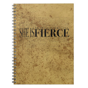 Cuaderno Y aunque ella sea pero poco, ella es feroz