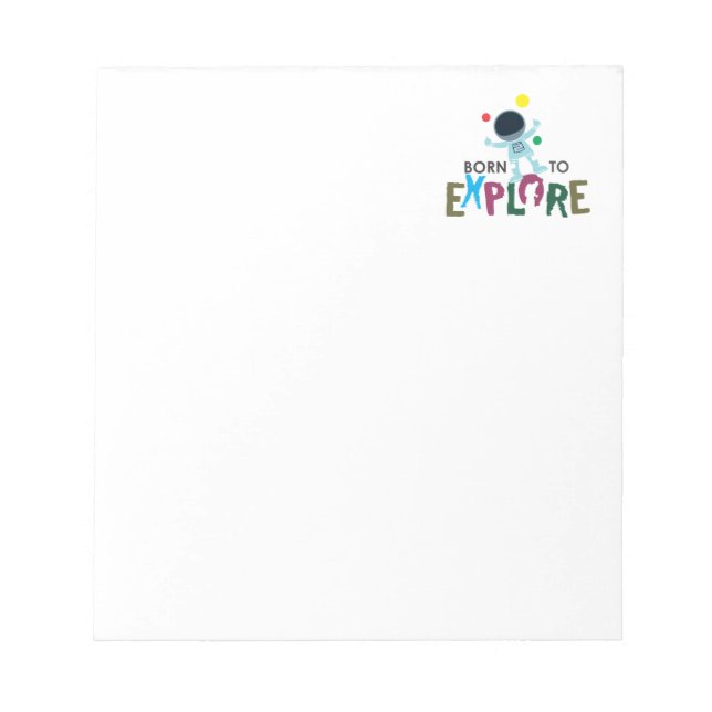 Cuaderno y papelería de astronauta adorable Born t (Frente)