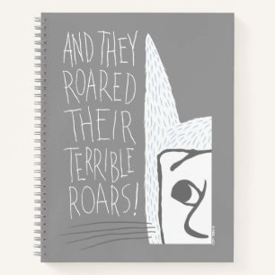 Cuaderno ¡Y rugieron sus terribles rugidos!