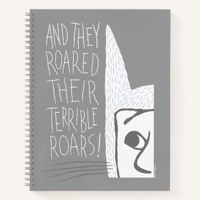 Cuaderno ¡Y rugieron sus terribles rugidos! (Anverso)