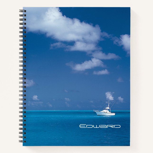Cuaderno Yachando al azul (Anverso)
