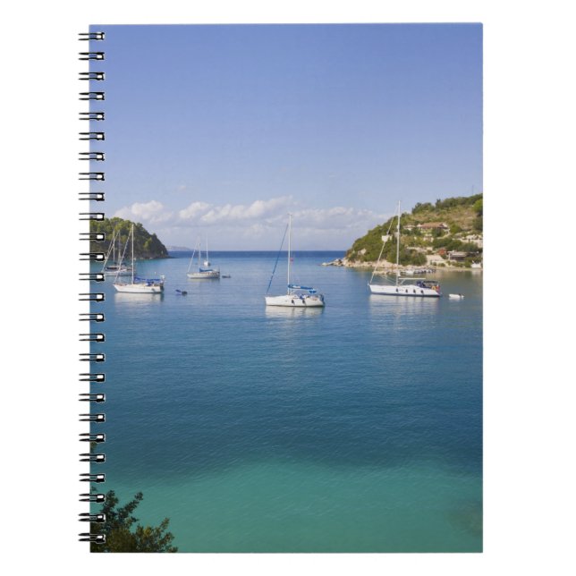 Cuaderno Yates anclados, Lakka, Paxos, Grecia (Frente)
