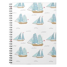 Cuaderno Yates de verano con velero