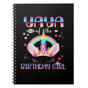 Cuaderno Yaya De Las Madres De Nacimiento Del Chica Rainbow