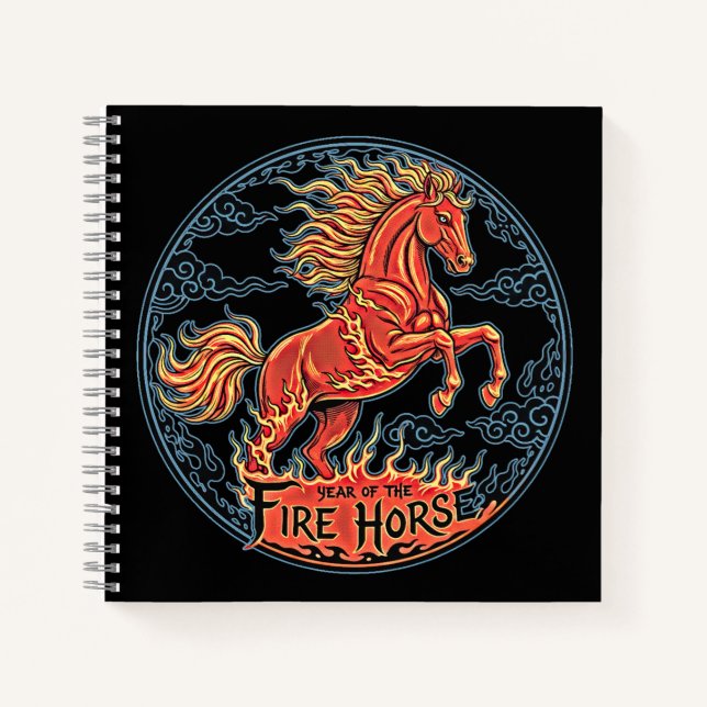 Cuaderno Year of the Fire Horse Journal (Anverso)