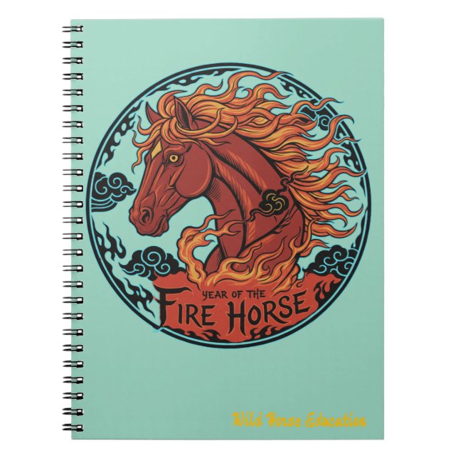 Cuaderno Year of the Fire Horse Notebook Design 2 (Frente)