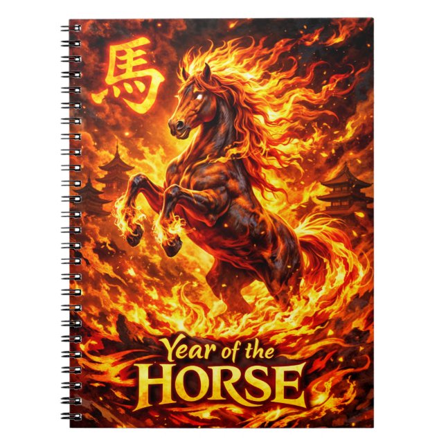 Cuaderno Year of the Horse With Fire (Frente)