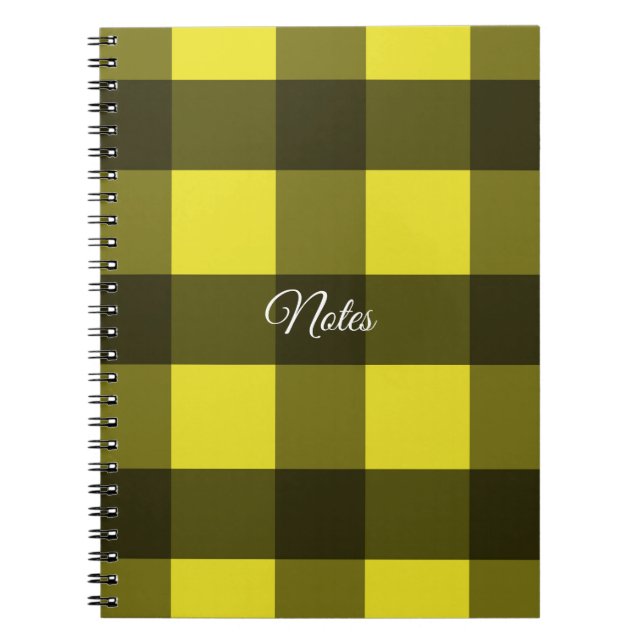 Cuaderno Yellow and Black Guingham (Frente)