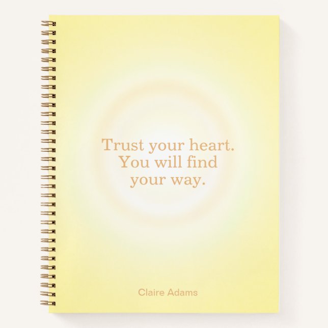 Cuaderno Yellow Aura Message Notebook (Anverso)