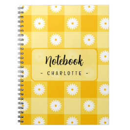 Cuaderno Yellow Checkered Floral