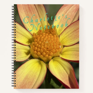 Cuaderno Yellow Dahlia Customizable Spiral Notebook