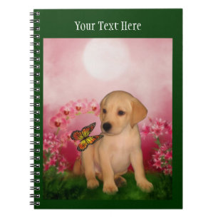 Cuaderno Yellow Lab Cuppy Fantasy Dog Art