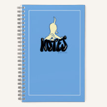 Yellow Lab Notes Blue Personalizado