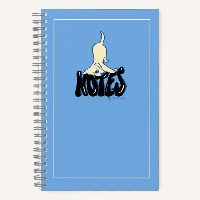 Cuaderno Yellow Lab Notes Blue Personalizado (Anverso)