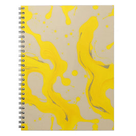 Cuaderno Yellow Organic Abstract
