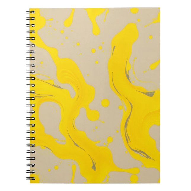 Cuaderno Yellow Organic Abstract (Frente)