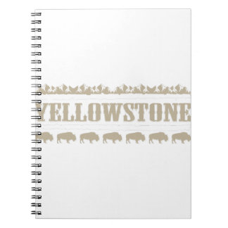 Cuaderno Yellowstone Montana Buffalo