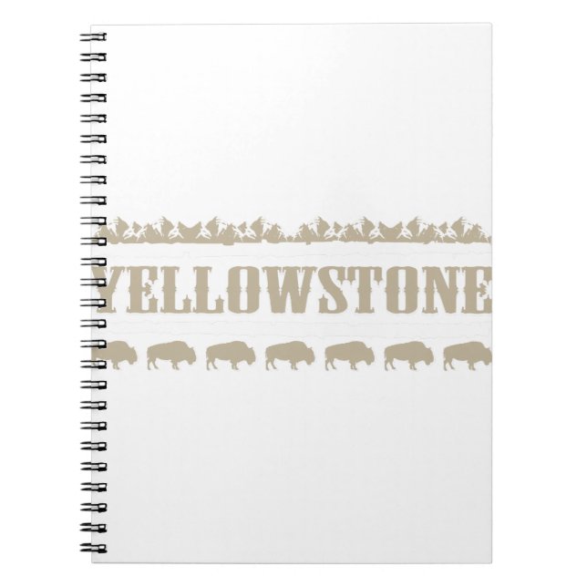 Cuaderno Yellowstone Montana Buffalo (Frente)