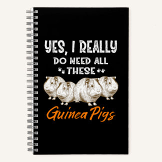 Cuaderno Yes, I Really Do Need All These Guinea Pigs