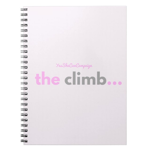 Cuaderno YesSheCanCampaign El bloc de notas para escalar (Frente)