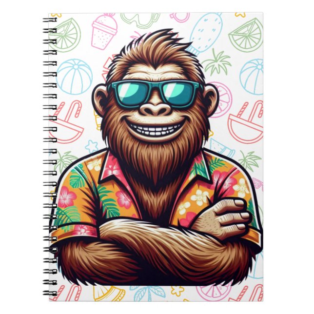 Cuaderno Yeti tropical/playa/pie de playa (Frente)