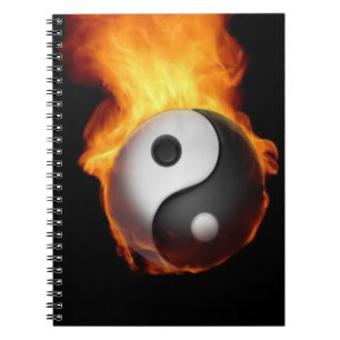 Cuaderno Yin Yang en el equipo de bomberos
