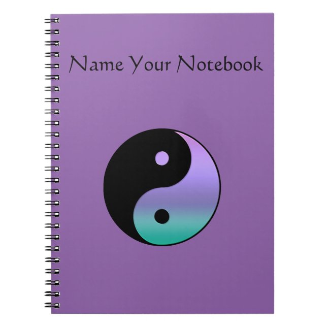 Cuaderno Yin-Yang personalizó el cuaderno, (Frente)