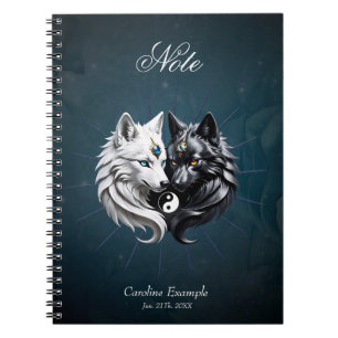 Cuaderno Yin Yang Wolves.