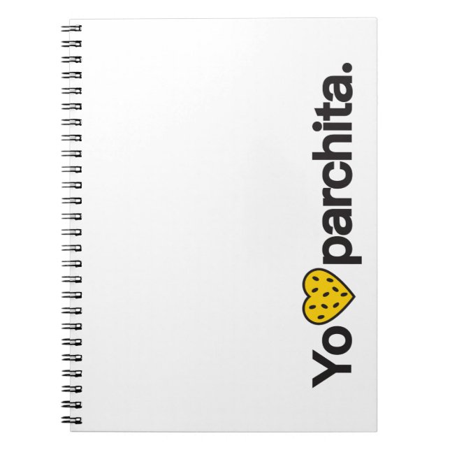 Cuaderno Yo Amo Parchita Notebook (Frente)