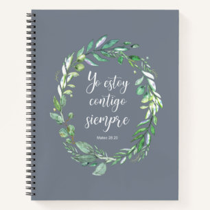 Cuaderno Yo estoy contigo siempre - versículo de la biblia 