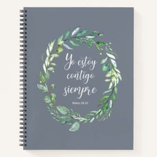 Cuaderno Yo estoy contigo siempre - versículo de la biblia