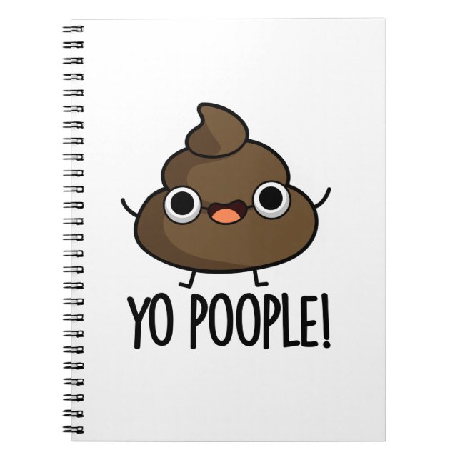 Cuaderno Yo Poople divertido excremento chiste (Frente)