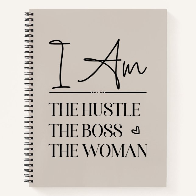 Cuaderno Yo Soy El Hustle, El Jefe, La Mujer Divertida (Anverso)