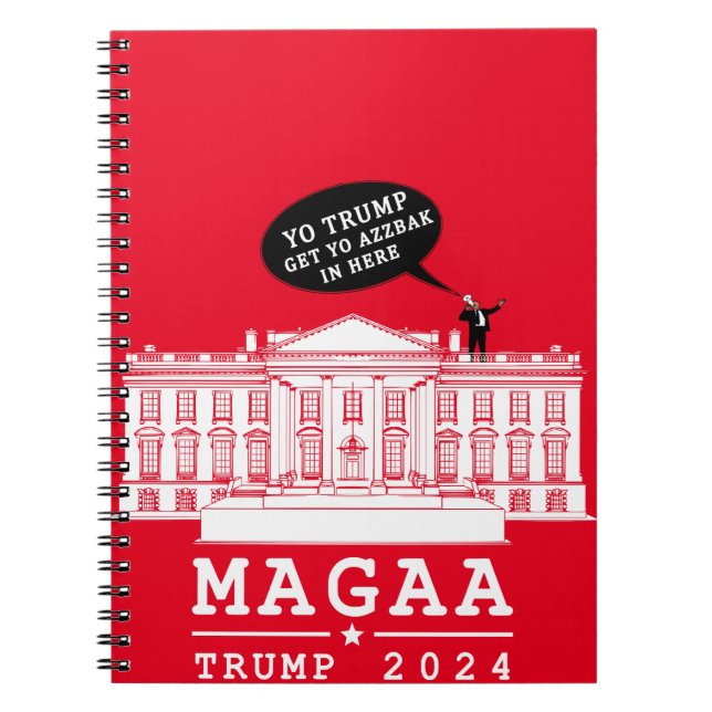 Cuaderno YO TRUMP 2024 MAGA de nuevo (Frente)