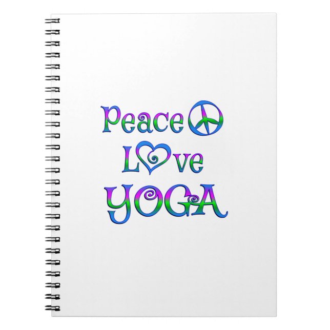 Cuaderno Yoga del amor de la paz (Frente)
