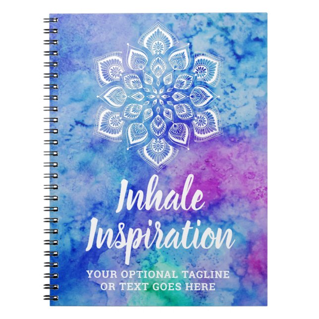 Cuaderno Yoga espiritual metafísica de la mandala de la (Frente)