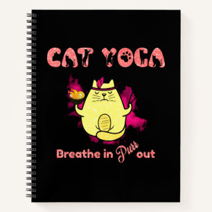 Cuaderno Yoga Gato Gracioso