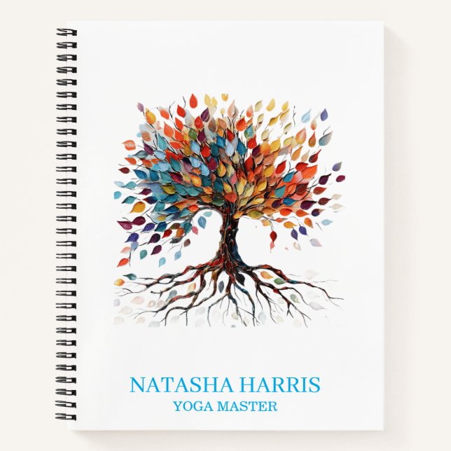 Cuaderno Yoga Instructor Wellness Mindful Gift notebook (Anverso)