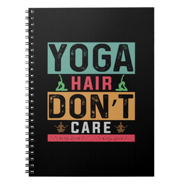 Cuaderno Yoga Lover | El pelo de yoga no importa (Frente)