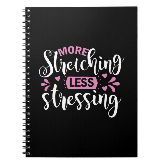 Cuaderno Yoga Lover | Más Stretching Menos Estrés (Frente)