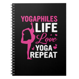 Cuaderno Yoga Lover Yoga Life Love Yoga Repeat