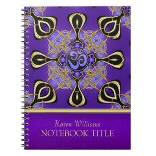 Cuaderno Yoga Om Purple Eastern Inspirations Notebook