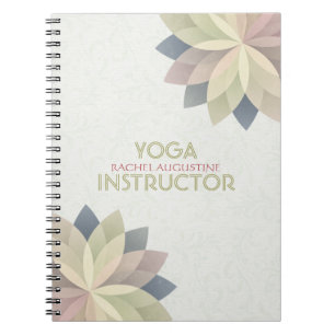 Cuaderno YOGA Studio Instructor de Meditación colorido Mand