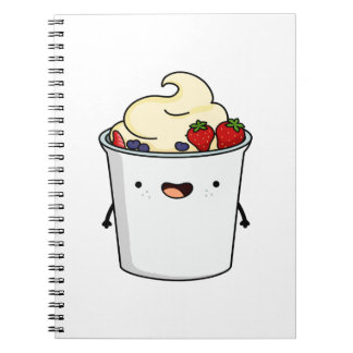 Cuaderno Yogurt de fruta cute Kawaii
