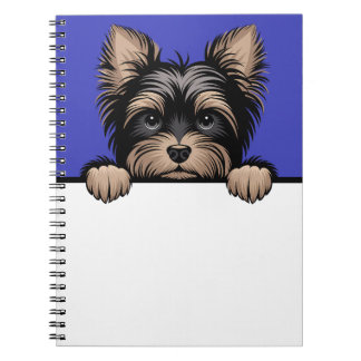 Cuaderno Yorkie Cute Peeking Yorkshire Terrier Dog Lover