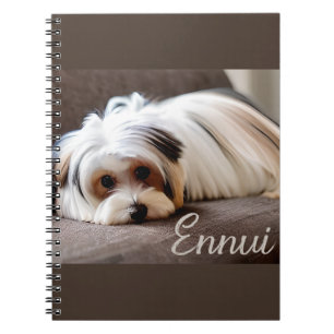 Cuaderno Yorkie, Yorkshire Terrier, Experimentando Ennui