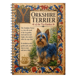 Cuaderno Yorkshire Terrier, Arte de Bestiario Medieval