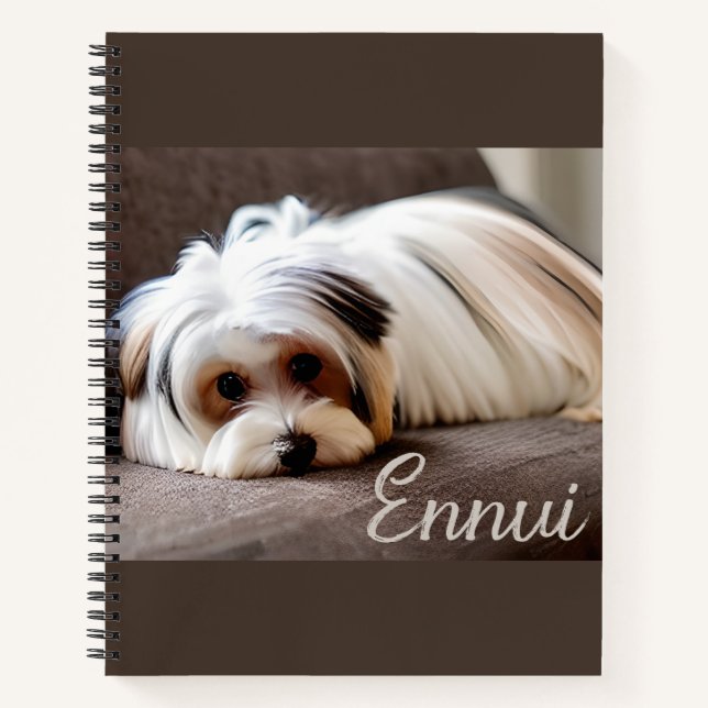 Cuaderno Yorkshire Terrier, con experiencia en Ennui Journa (Anverso)