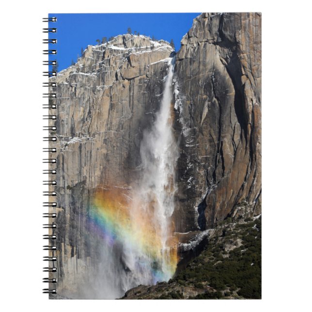 Cuaderno Yosemite cae con arcoiris (Frente)