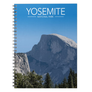 Cuaderno Yosemite National, California Park Stylized Travel